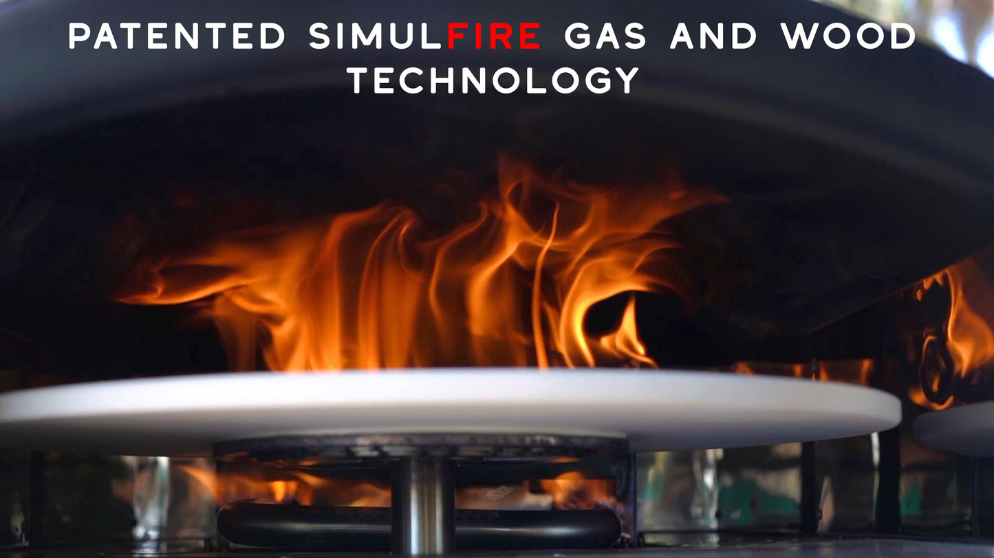 PRE-ORDER TODAY AND SAVE £150! Bertello SimulFIRE 16" Rotating Outdoor Pizza Oven (Shipping est. July 2025) Offer ends June 1st