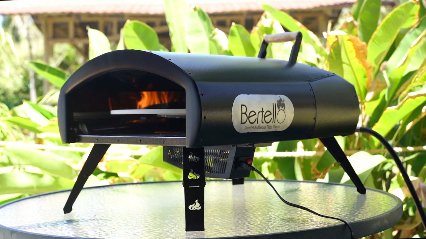 PRE-ORDER TODAY AND SAVE £150! Bertello SimulFIRE 16" Rotating Outdoor Pizza Oven (Shipping est. July 2025) Offer ends June 1st